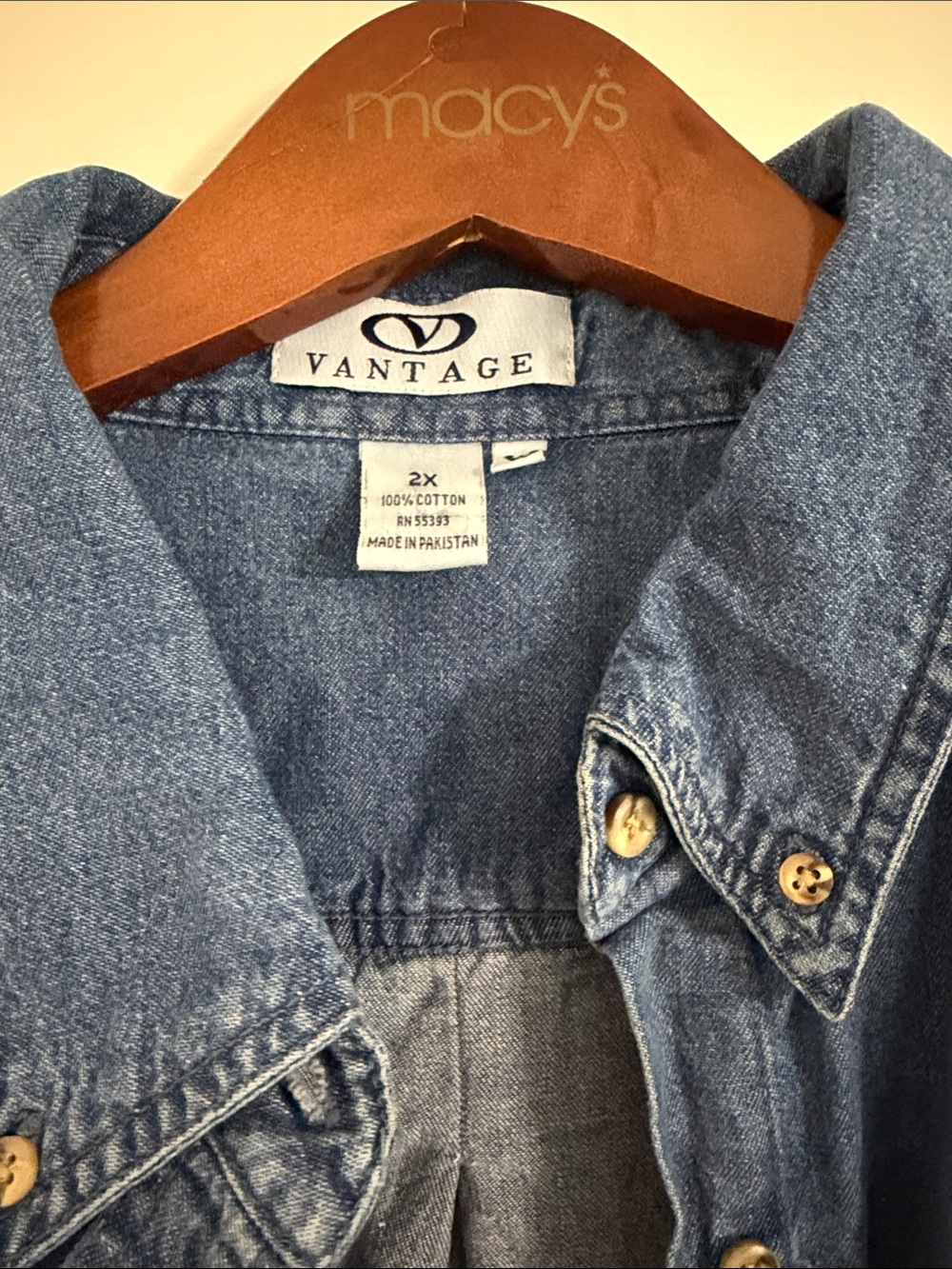 Denim Shirt with TN Lady Vols Embroidered Logo - Picture 3 of 7